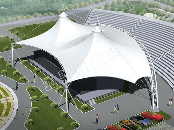 膜結構廣場建筑-ym004