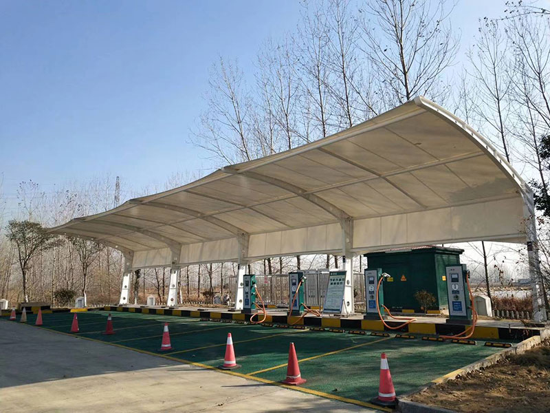 膜結(jié)構(gòu)充電樁車棚